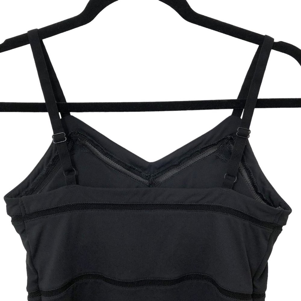Fabletics Solid Black V-Neck Adjustable Straps Me… - image 5